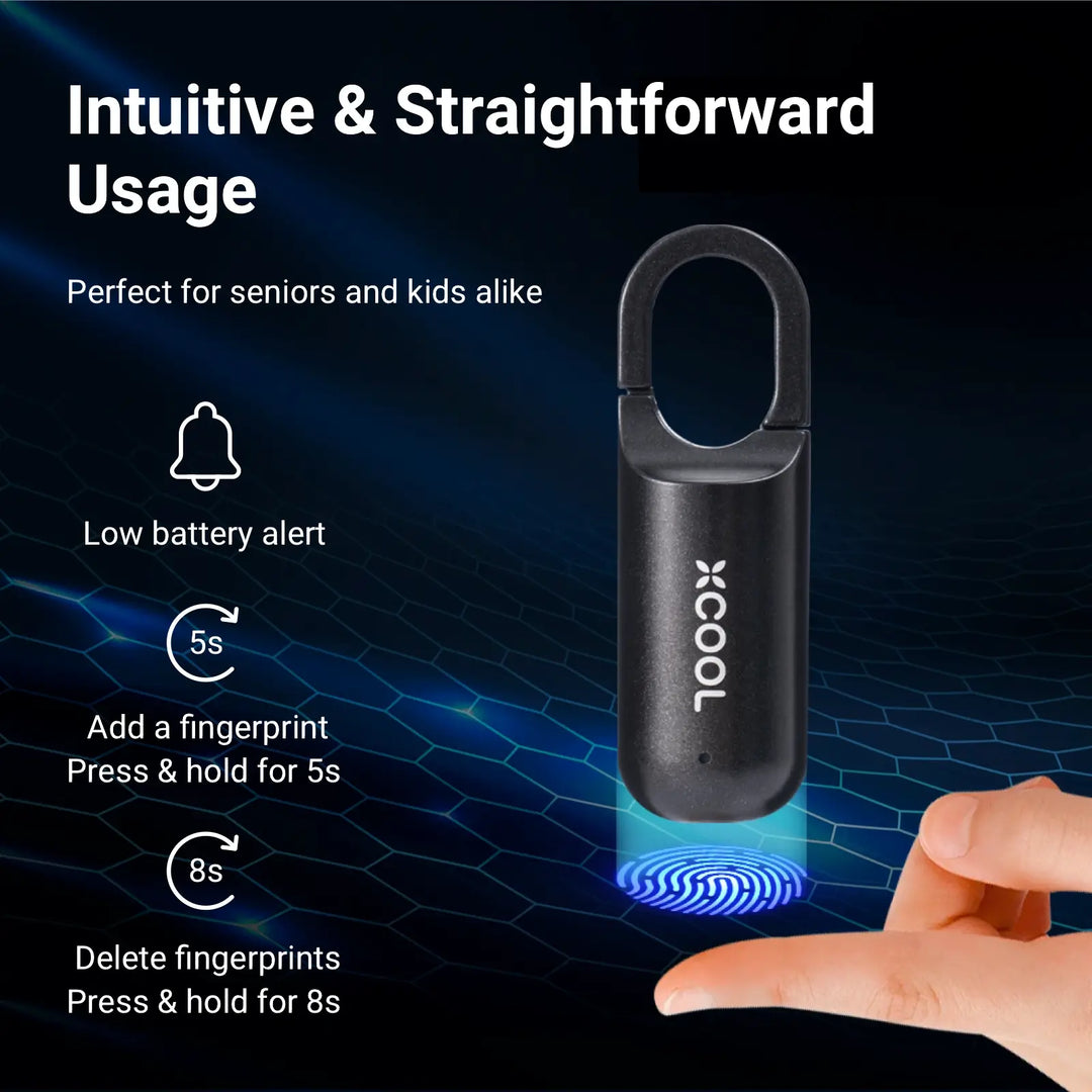 BowLift | InstaSecure Fingerprint Padlock