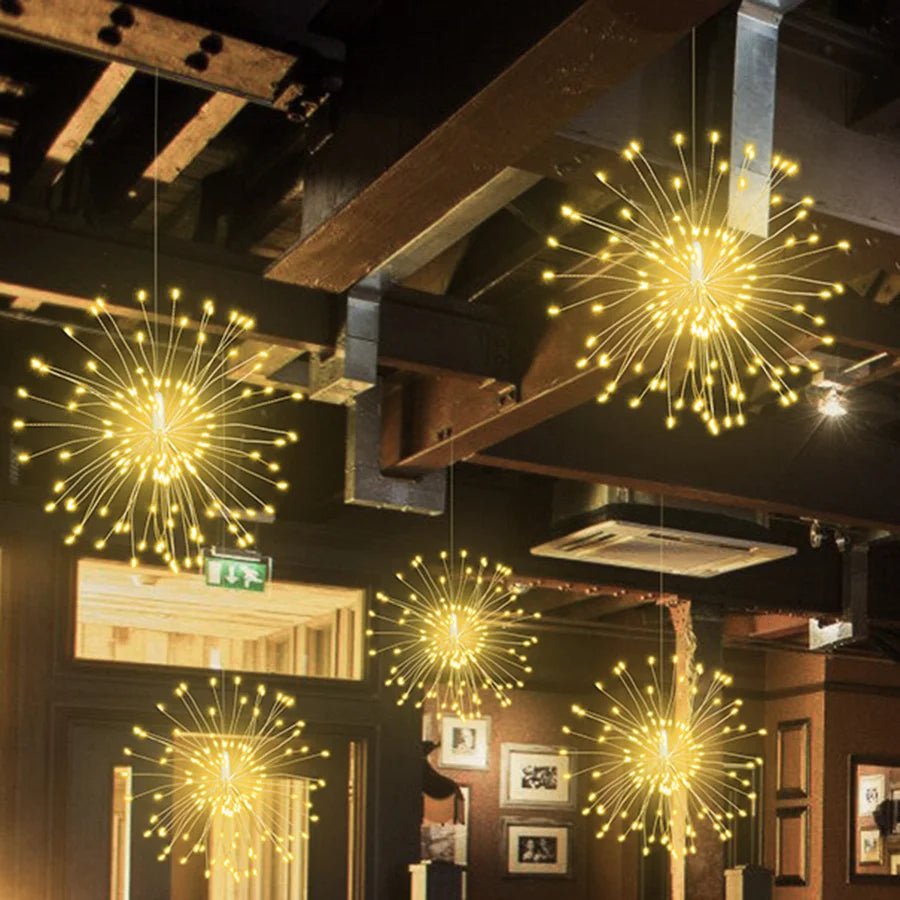 BowLift | Fireworks Holiday Light - String Light Outdoor Christmas Garland For Garden, Bistro, Party Decor