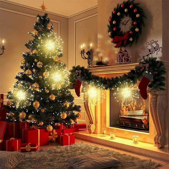 BowLift | Fireworks Holiday Light - String Light Outdoor Christmas Garland For Garden, Bistro, Party Decor