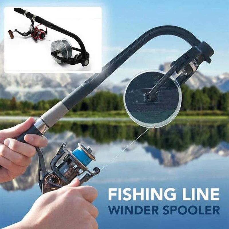 BowLift | Portable Fishing Line Winder Spooler, No Line Twist Tangle-Free Reeling