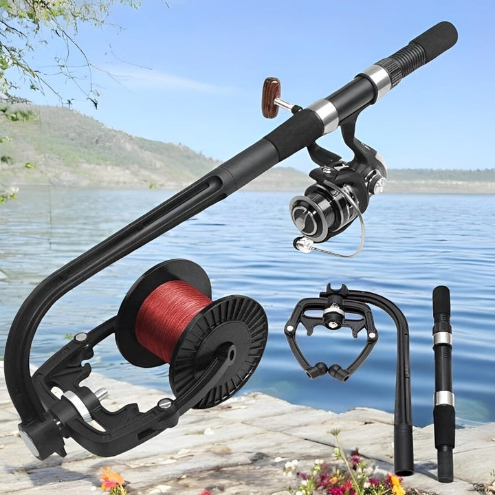 BowLift | Portable Fishing Line Winder Spooler, No Line Twist Tangle-Free Reeling