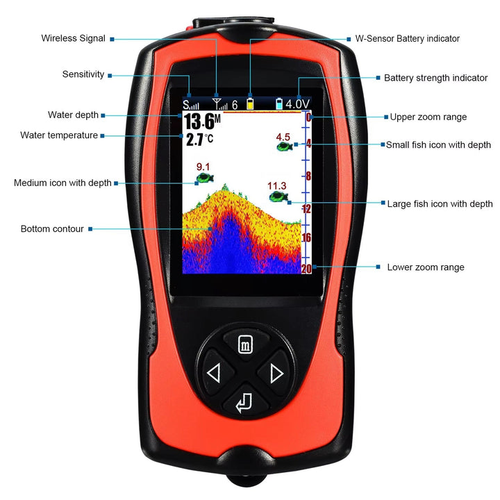 Wireless fish finder with 150m range | Bowlift