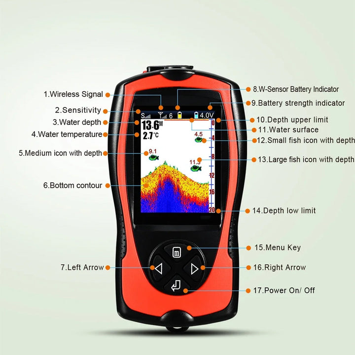 Wireless fish finder with 150m range | Bowlift