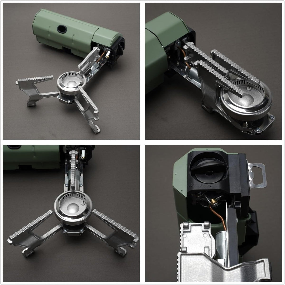 BowLift | FLAMECAMP – Portable Butane Camping Stove with Storage Bag & Gas Bottle