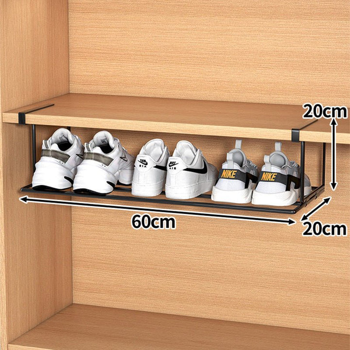 BowLift | FlexFit Shelf Extension – Adjustable Shoe Cabinet Organizer – Space-Saving Storage Solution – No-Tool Assembly – Fits 40–65 cm