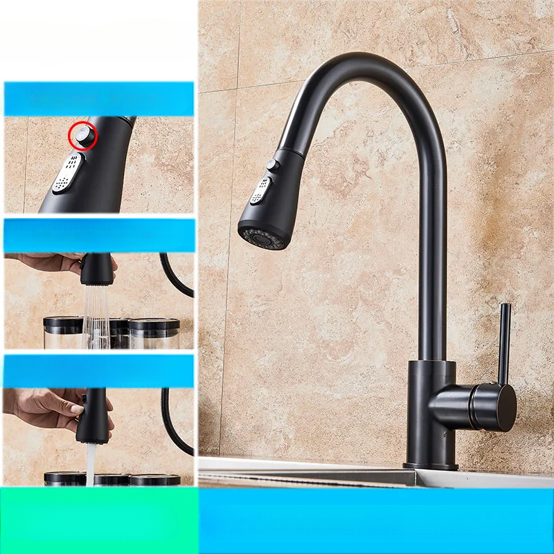 BowLift | Modern Kitchen Faucet with Swivel Spout and Nickel Coating