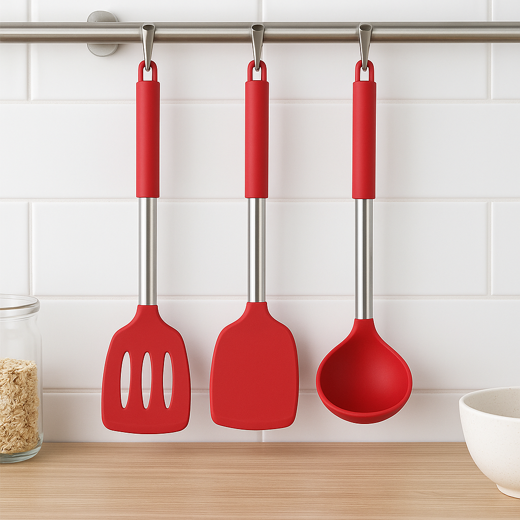BowLift | FlexiChef Silicone Kitchen Utensil Set | 3pcs