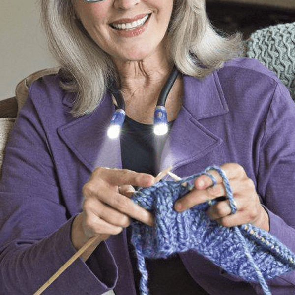 BowLift | FlexiGlow – Flexible LED Neck Lamp for Knitting, Crafting & Reading