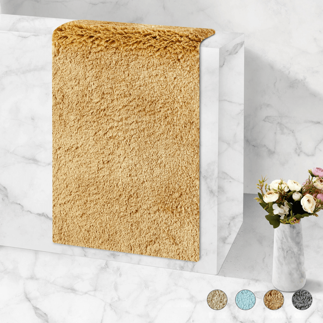 BowLift | Veloura Ultra-Absorbent Bath Mat | Plush non-slip bathroom mat for comfort and safety