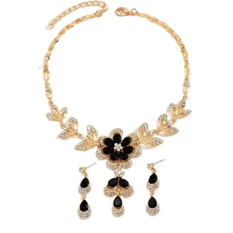 BowLift | Floral Diamond Necklace and Earring Set