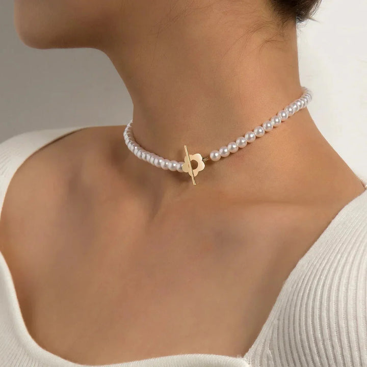 BowLift | Floral Choker Flower Clasp Necklace