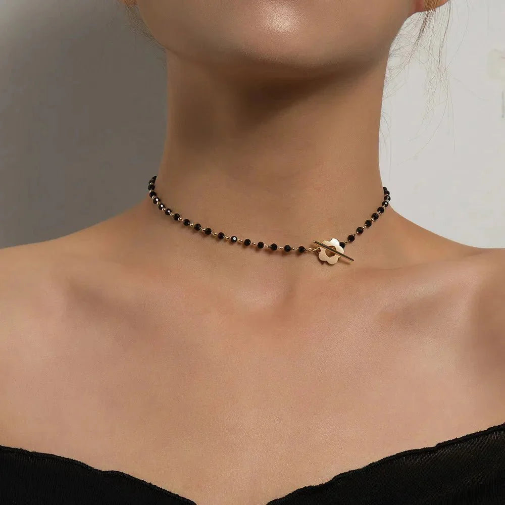 BowLift | Floral Choker Flower Clasp Necklace