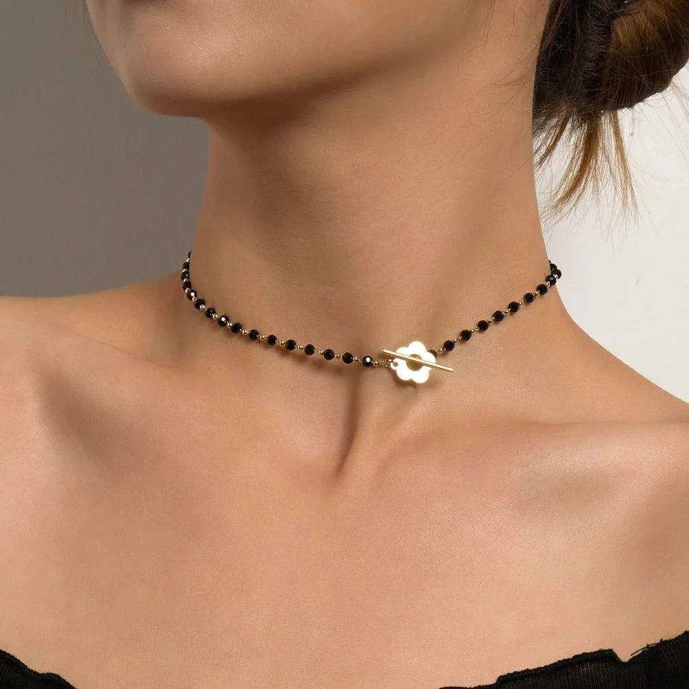 BowLift | Floral Choker Flower Clasp Necklace