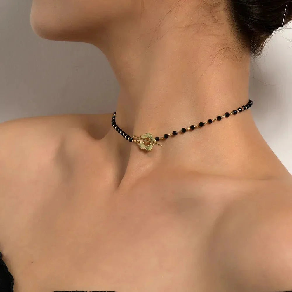 BowLift | Floral Choker Flower Clasp Necklace