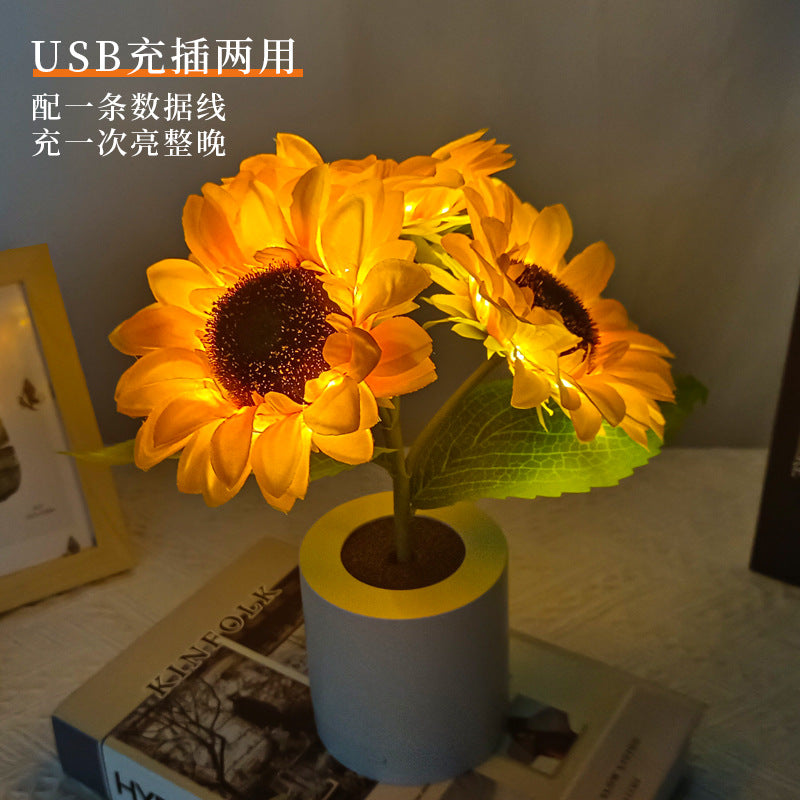 BowLift | Table Lamp Sunflower LED USB Rechargeable Light