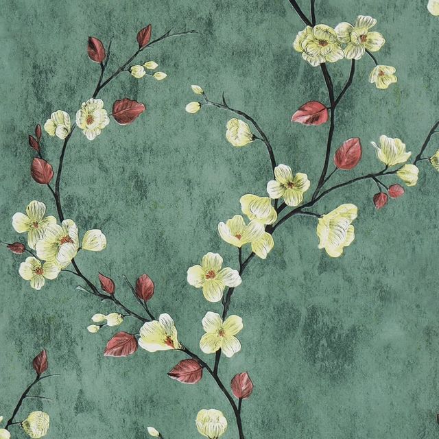 Floral Wallpaper Grey Peel and Stick Flower Self Adhesive Wall Paper | Bowlift