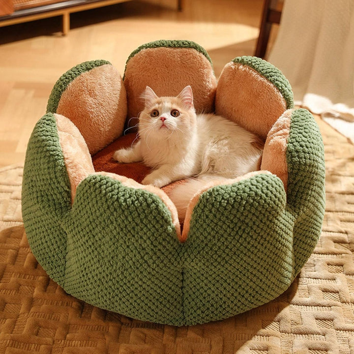 Flower-Shaped Pet Bed - PetBloom Bowlift