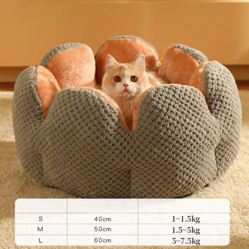 Flower-Shaped Pet Bed - PetBloom Bowlift