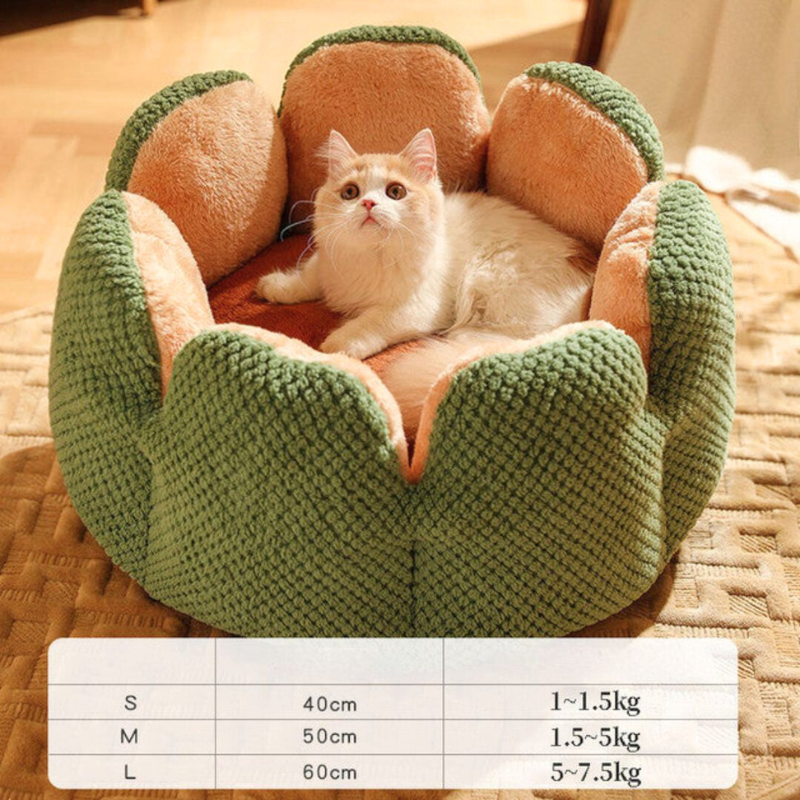 Flower-Shaped Pet Bed - PetBloom Bowlift