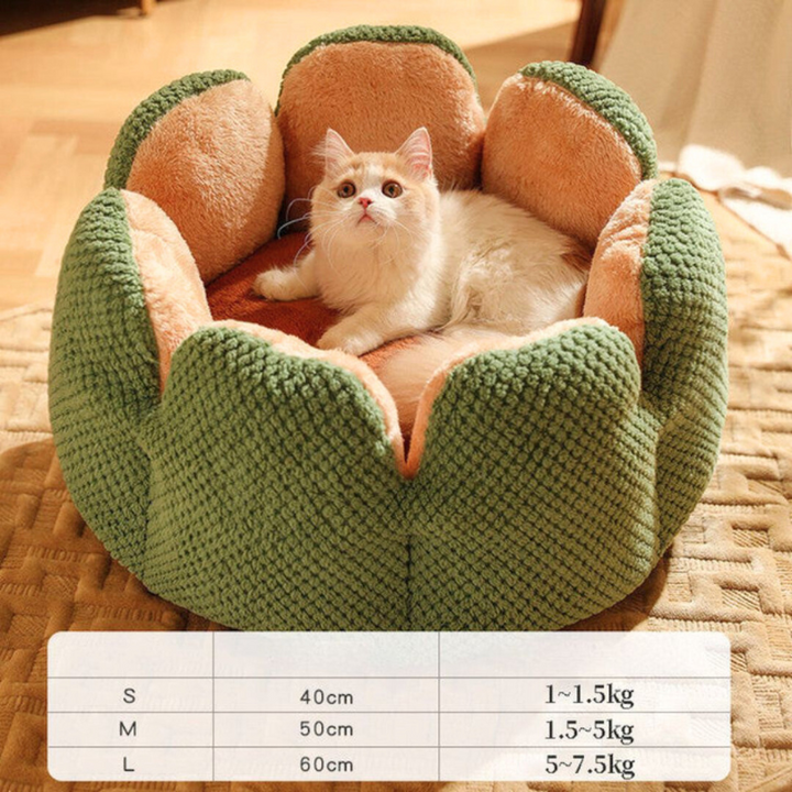 Flower-Shaped Pet Bed - PetBloom Bowlift