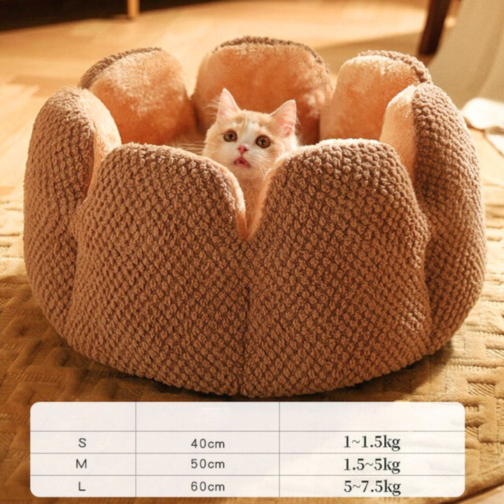 Flower-Shaped Pet Bed - PetBloom Bowlift