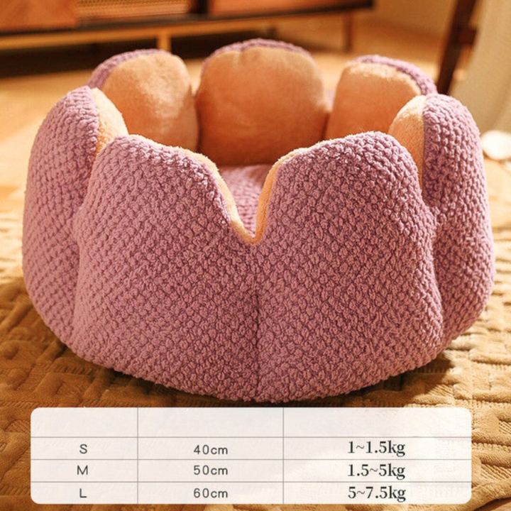 Flower-Shaped Pet Bed - PetBloom Bowlift