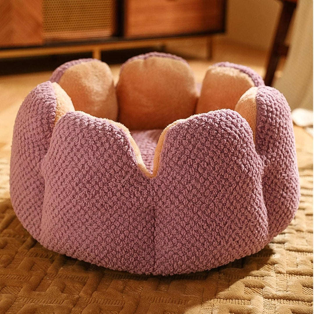 Flower-Shaped Pet Bed - PetBloom Bowlift
