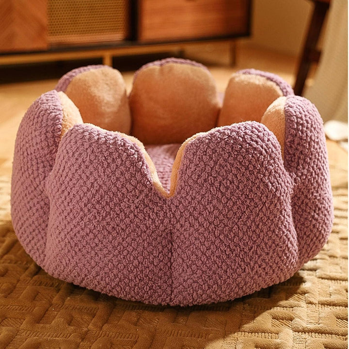 Flower-Shaped Pet Bed - PetBloom Bowlift