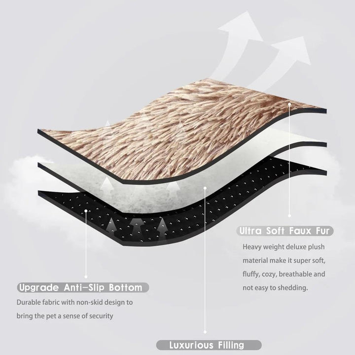 FluffRest • Plush Dog Bed - Dog Bed - BowLift