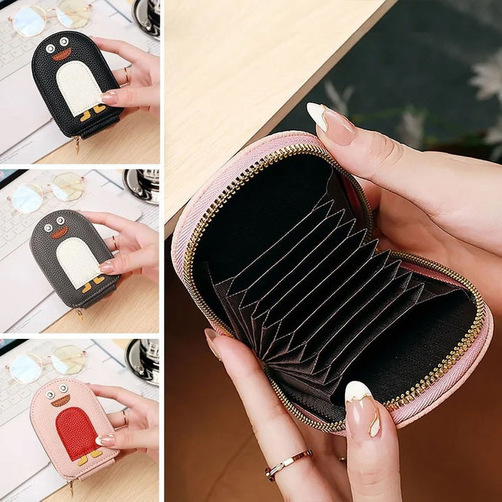 BowLift | Cute Penguins PU Credit Card Coin Purse