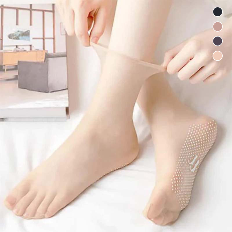 BowLift | Spring Summer Invisible Non-Slip Crystal Silk Socks