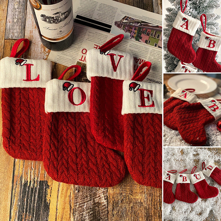 BowLift | Christmas Letter Knit Stocking