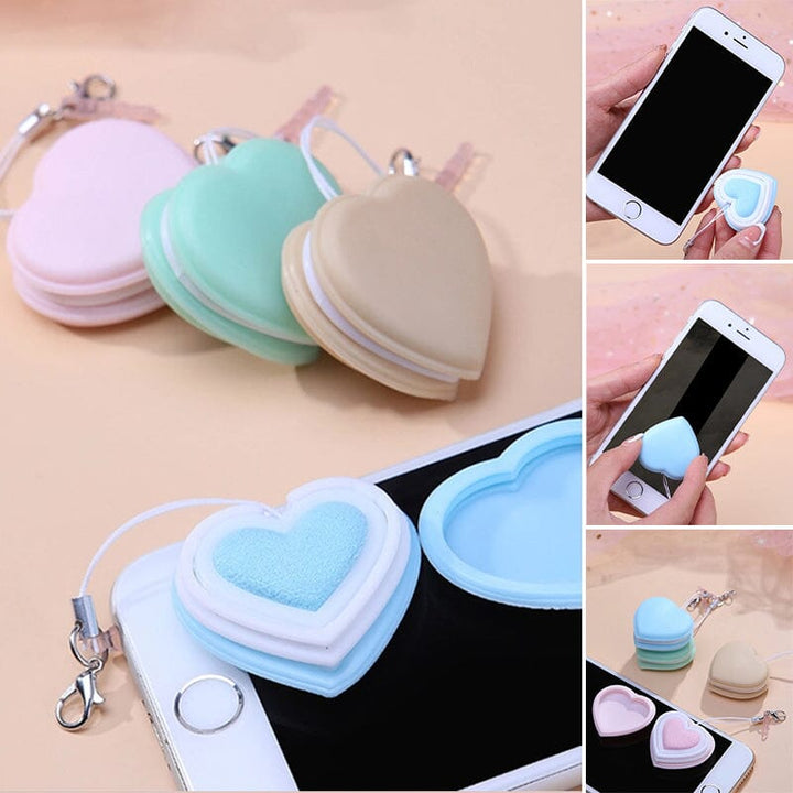 BowLift | Heart-shaped Macaron screen glass cleaner