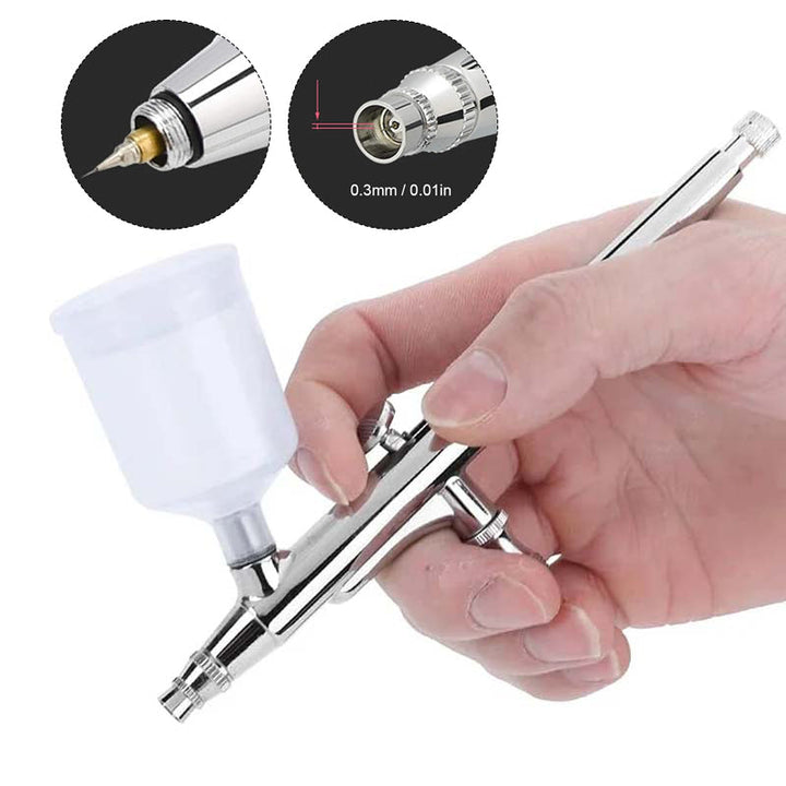 Pneumatic acrylic paint spray device for artists | Bowlift