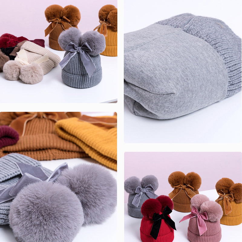 BowLift | Baby Hat With Double Ball Bow