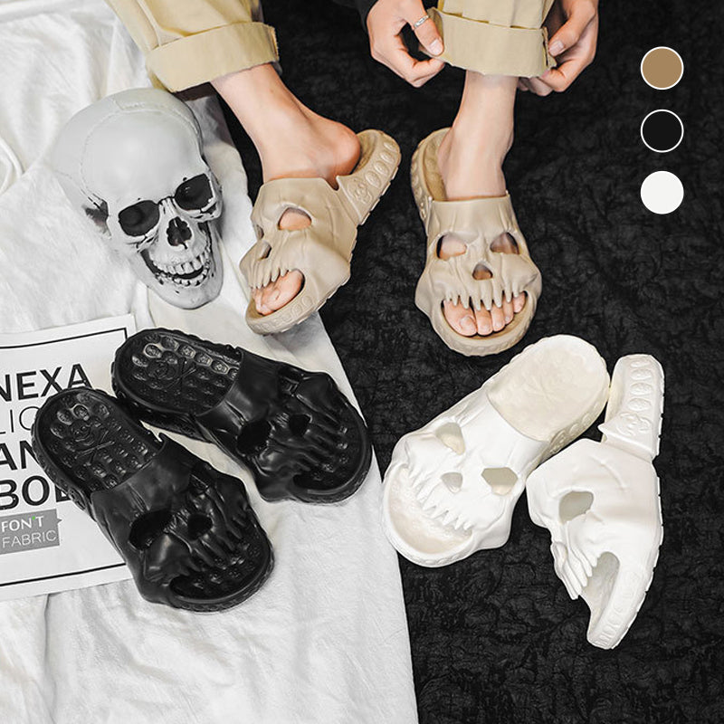 BowLift | Skull Design Single Band Slippers