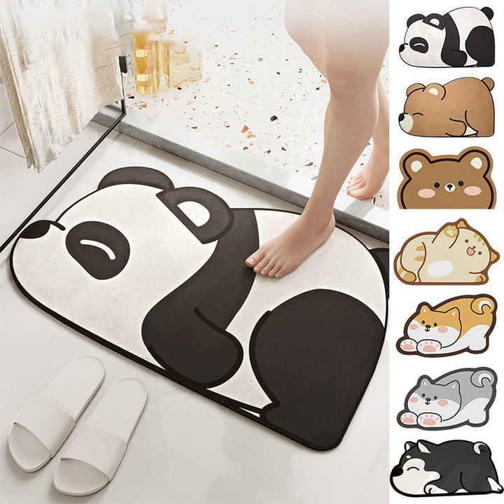 Cartoon Super Absorbent Anti-slip Floor Mat for Bathroom | Bowlift