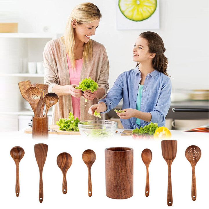 BowLift | Teak Wood Cutlery Set