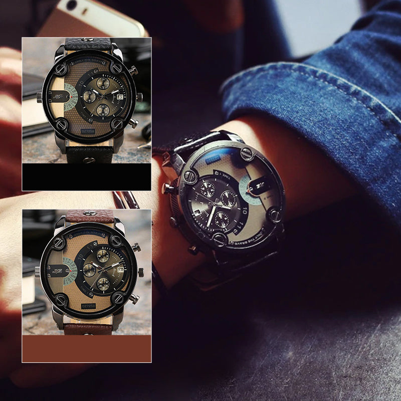 BowLift | Men's Fashion Large Dial Style Steel Band Watch