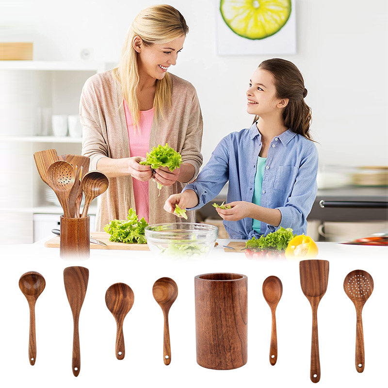 Teak Wood Cutlery Set | Bowlift