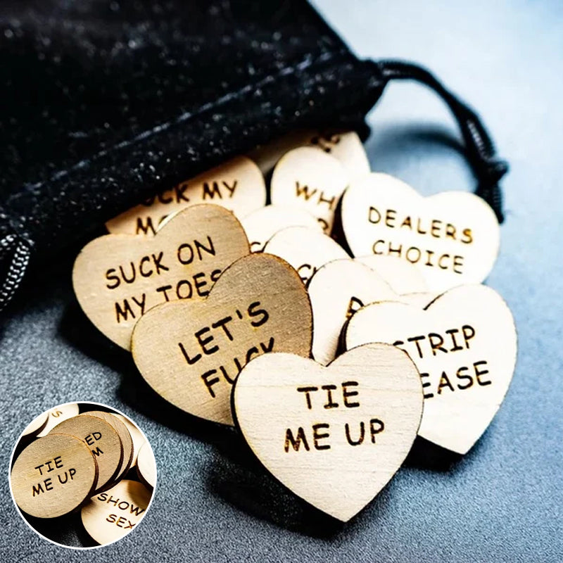 BowLift | Wooden Cards Heart Round