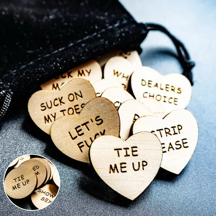 BowLift | Wooden Cards Heart Round