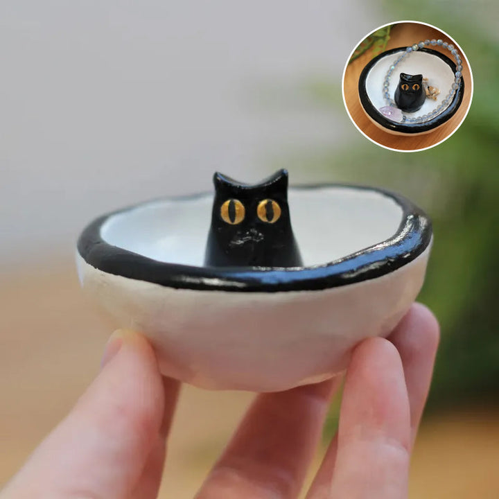 BowLift | Lucky Black Cat Decorative Trinket Bowl Dish