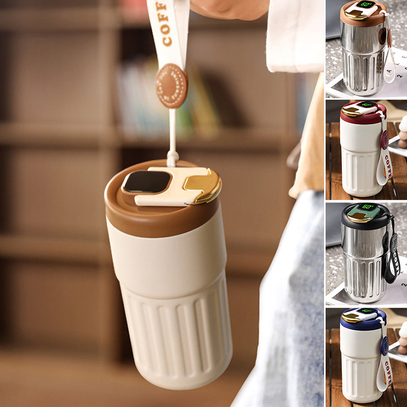 Coffee Thermos With Temperature Display | Bowlift