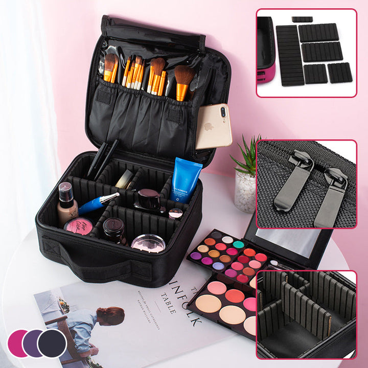 BowLift | Makeup Cosmetic Storage Bag with Adjustable Compartment