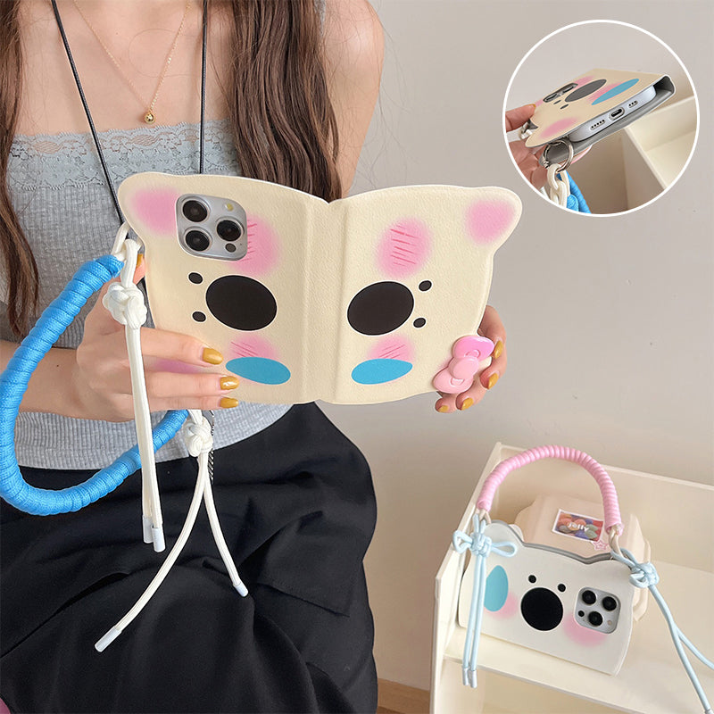 BowLift | Insta-Style Cartoon Westie Flip-Phone Case