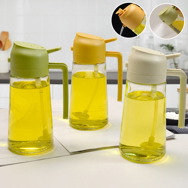 2-in-1 Glass Oil Sprayer and Dispenser | Bowlift