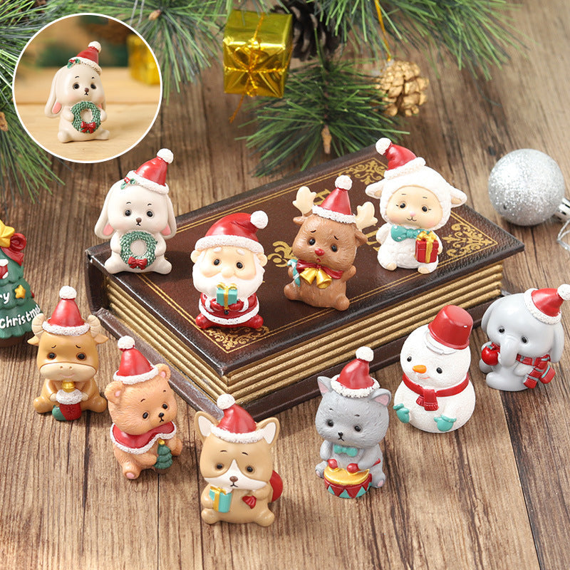 BowLift | Handmade Animal Santa Ornaments