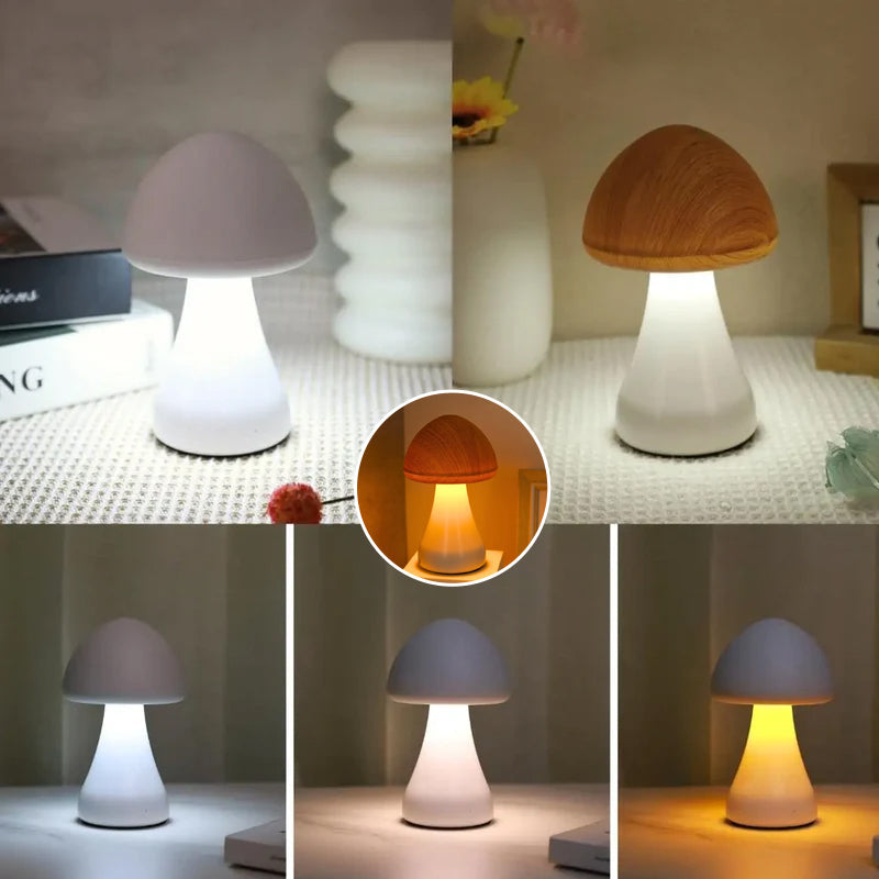 BowLift | LED rechargeable touch mushroom desk lamp