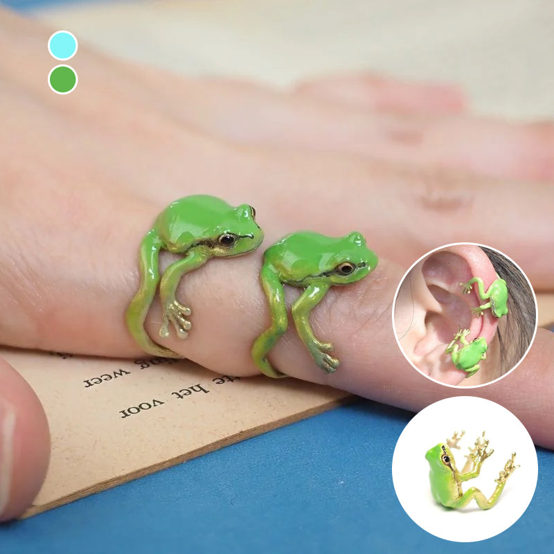 BowLift | Latest-tree Frog Ring & Earrings